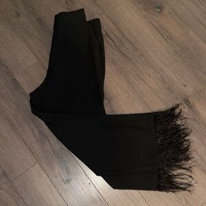 Wayf Black Trouser Feather pants